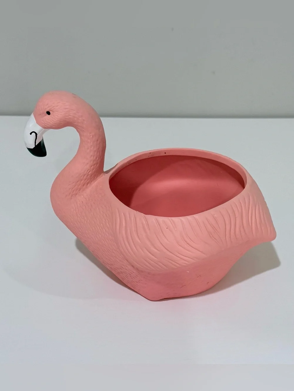 Trader Joe’s Ceramic Pink Flamingo Planter